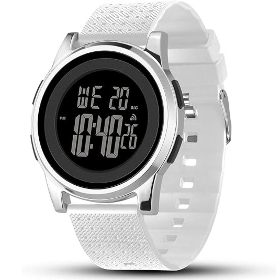 Orologio da polso digitale sportivo ultra sottile e impermeabile