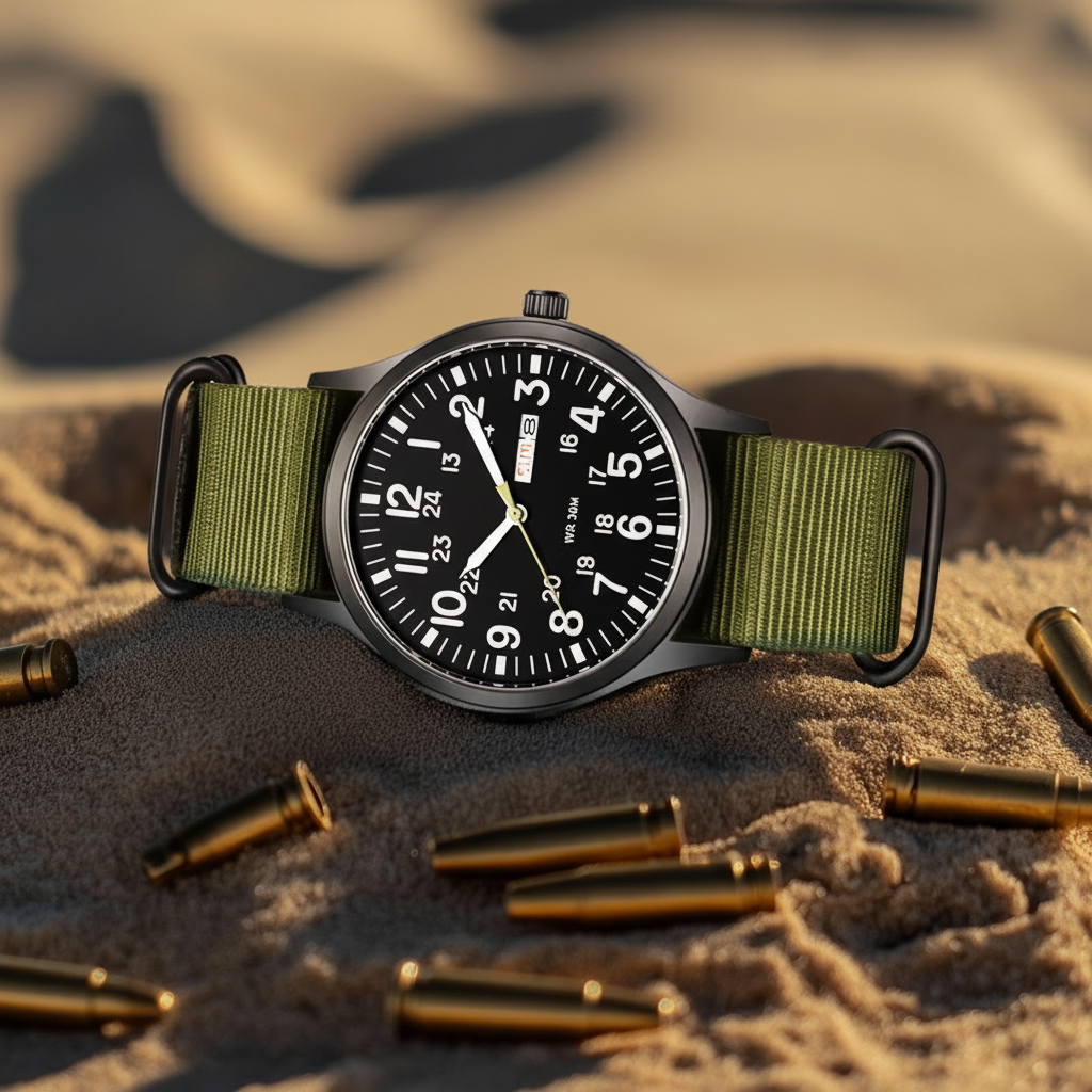 Orologio outdoor da uomo impermeabile e antigraffio – cassa resistente in acciaio inox e cinturino in nylon
