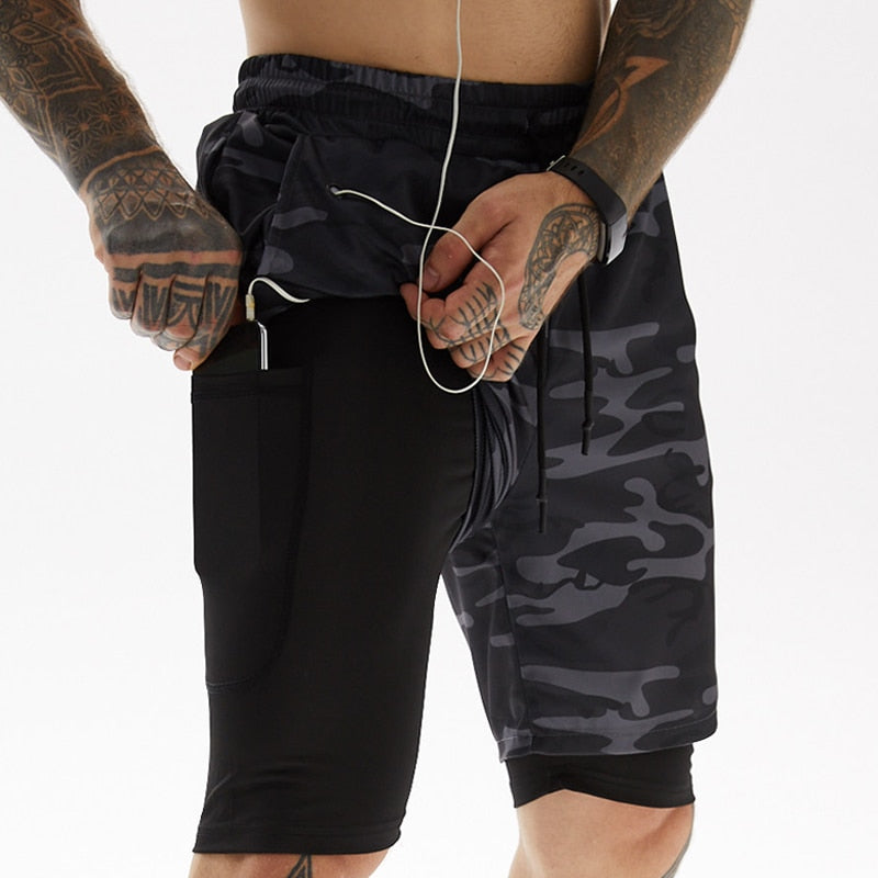 Pantaloncini da Corsa X-Fit | Con Tasca Porta Smartphone e Passante per Maglietta