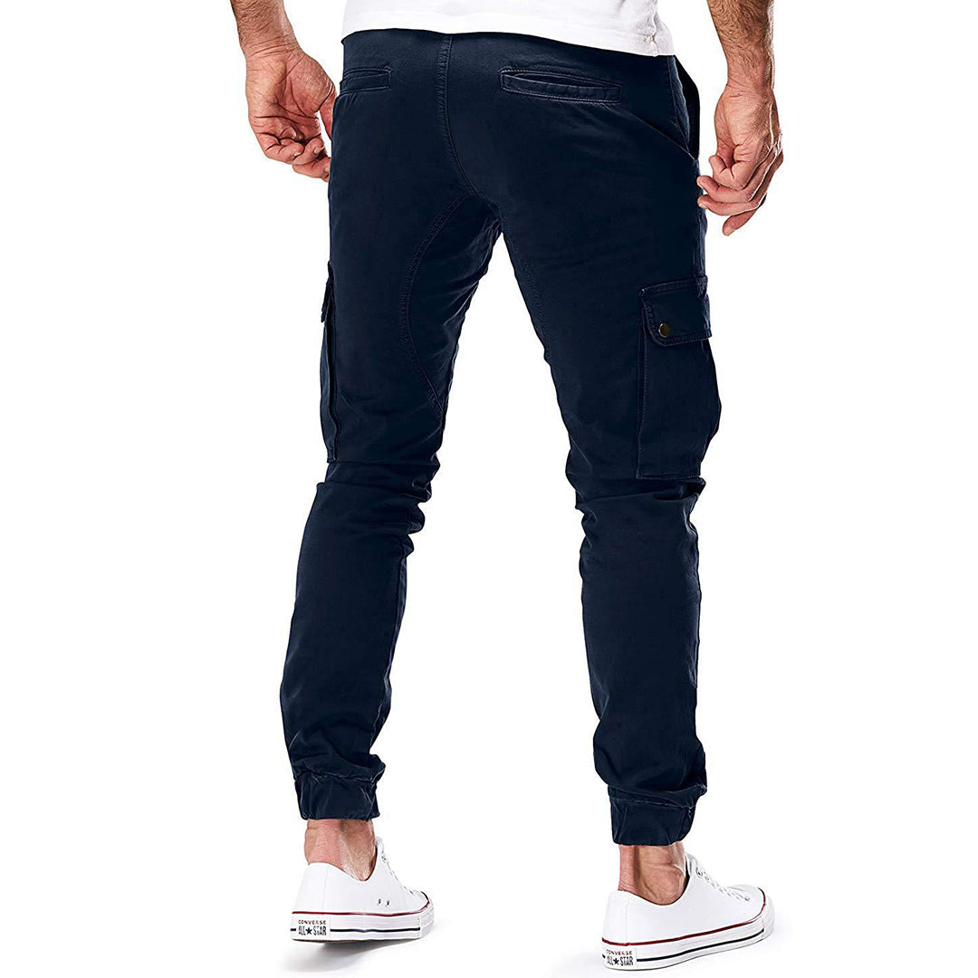 Pantaloni cargo da uomo robusti da esterno con tasche multiple