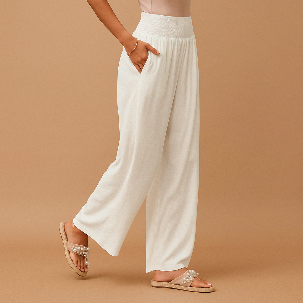 Pantaloni casual a gamba Larga