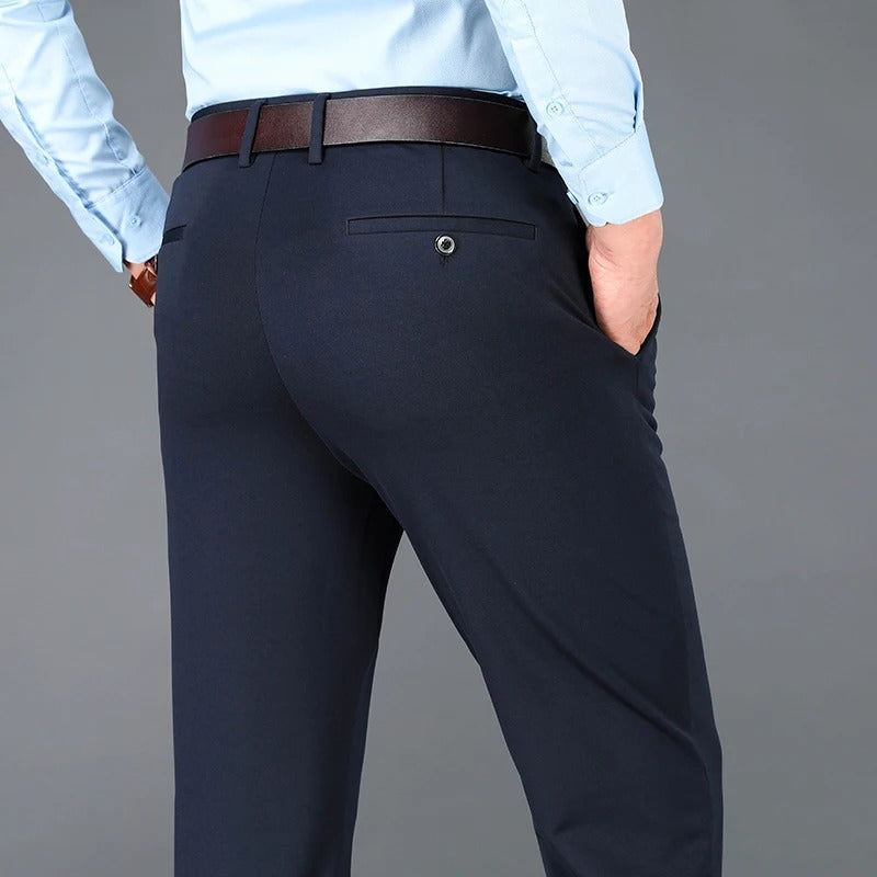 Pantaloni Classici da Uomo ad Alta Elasticità