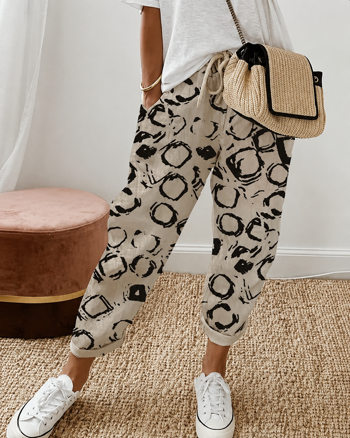 Pantaloni da donna stile lino – taglio leggero ed elegante