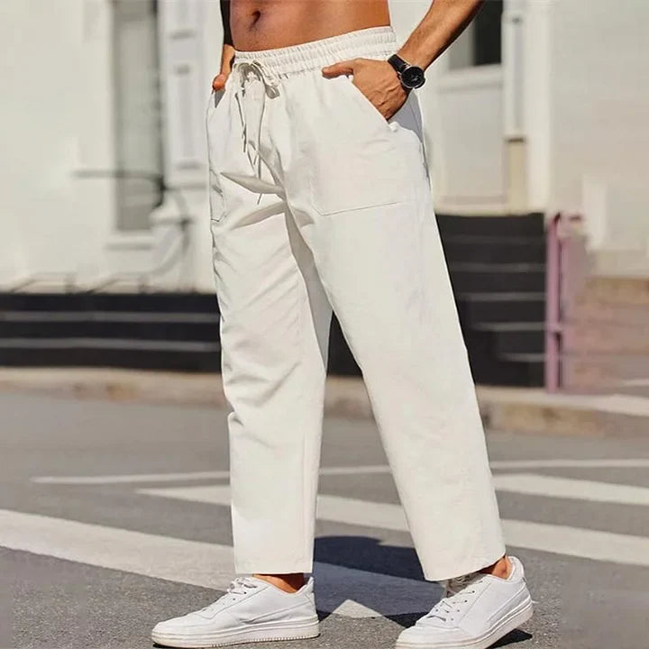 Pantaloni da uomo con coulisse e vestibilità morbida