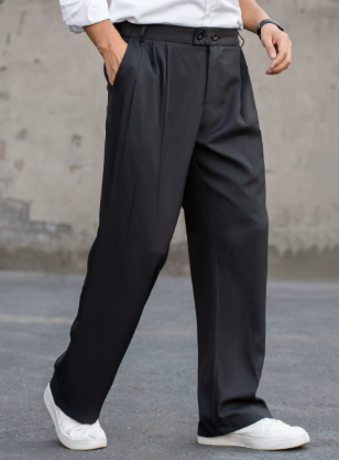 Pantaloni formali con pinces