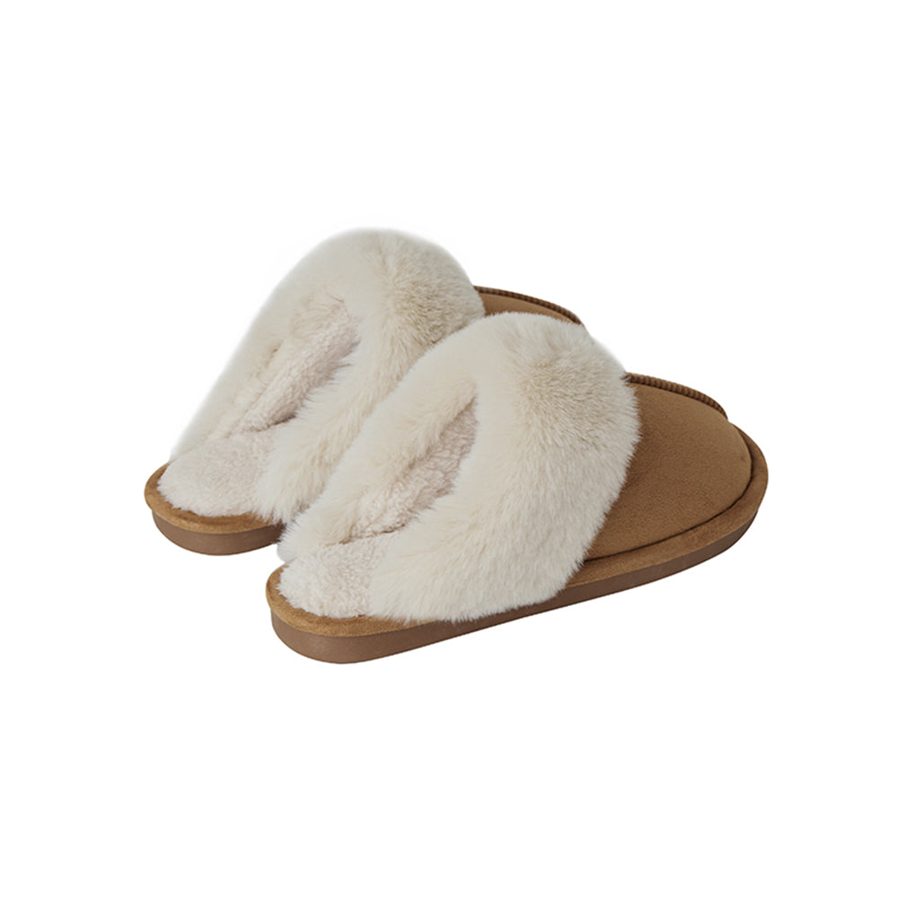 Pantofole – calde e morbide (Marrone e beige)