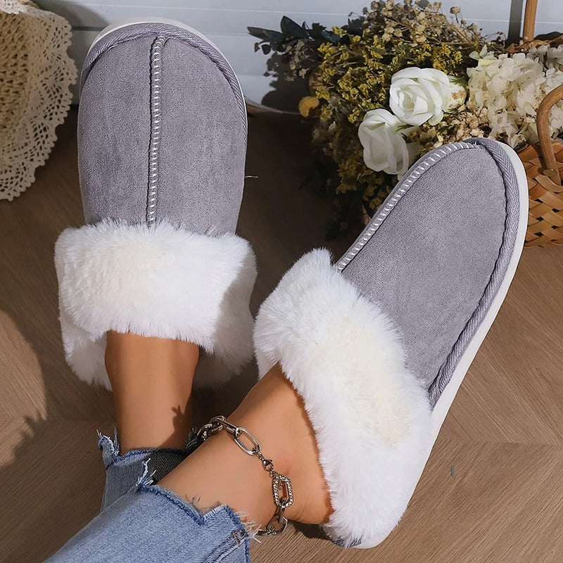 Pantofole da casa in peluche da donna