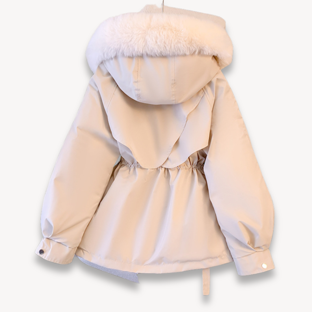 Parka invernale da donna con cappuccio rimovibile