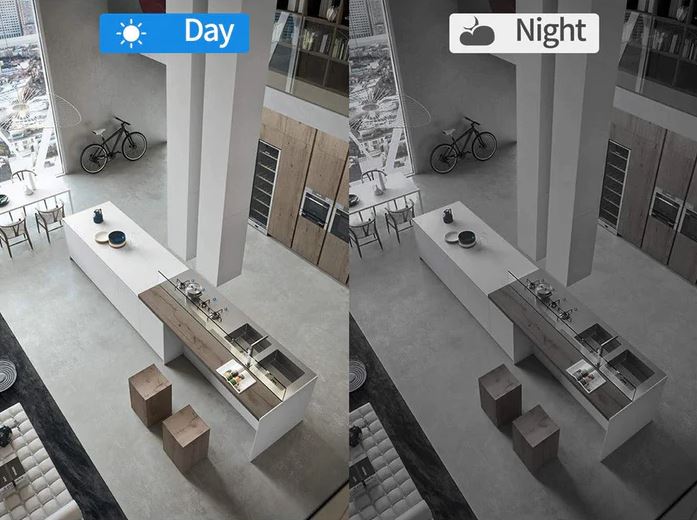Piccola telecamera di sicurezza Wi-Fi con visione notturna