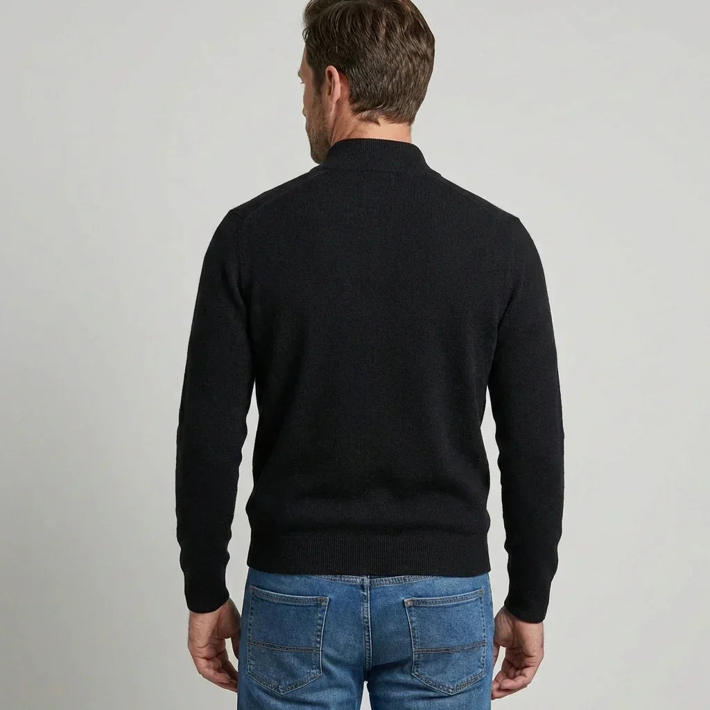 Pullover da Uomo con Scollo a V e Zip - Ideale per la Primavera