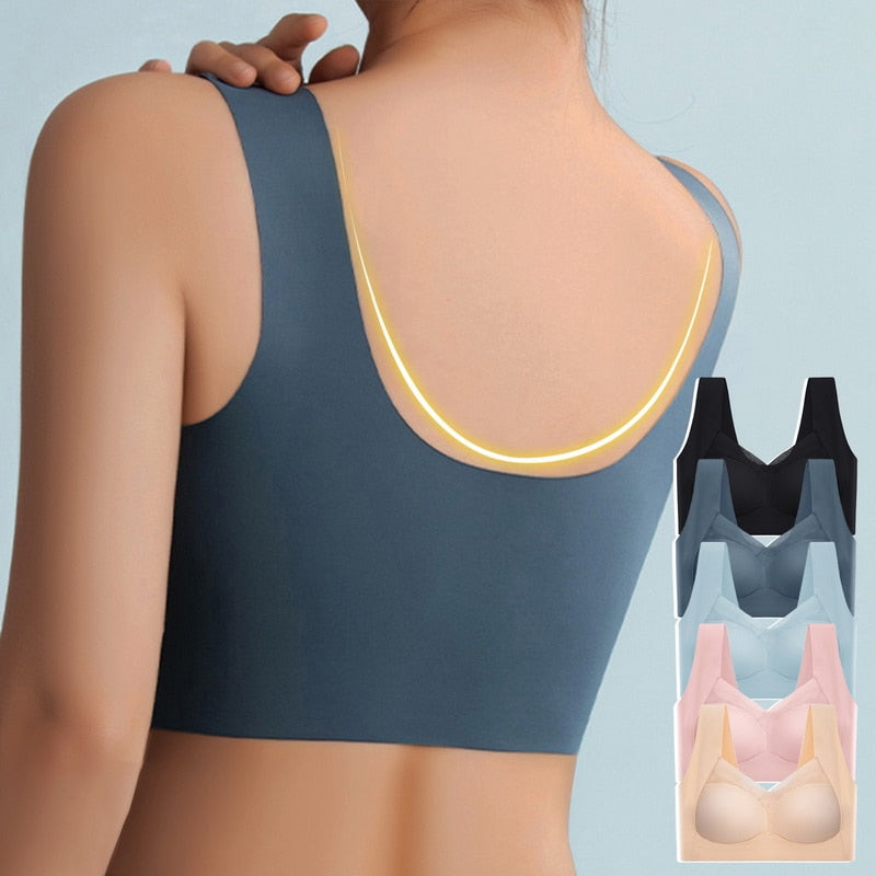 Reggiseno Senza Ferretto | Reggiseno Senza Cuciture Confortevole | Sostegno Delicato Effetto Push-Up