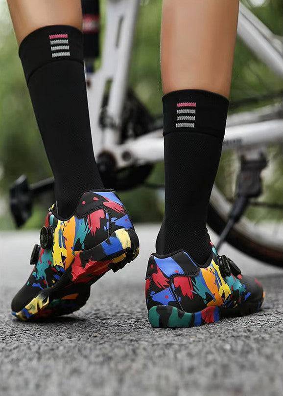 Scarpe da Ciclismo da Mountain Bike con Aderenza per Pedali Piatti