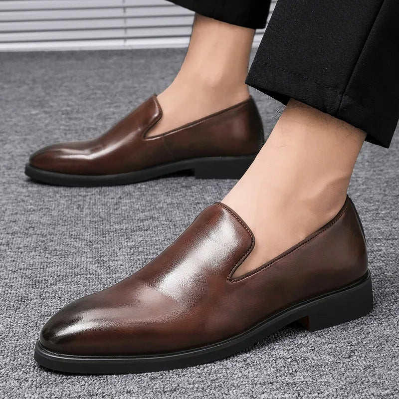 Scarpe eleganti slip-on da uomo | Punta stretta