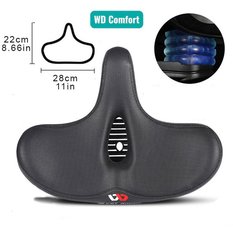 Sella per bicicletta comoda con imbottitura extra larga