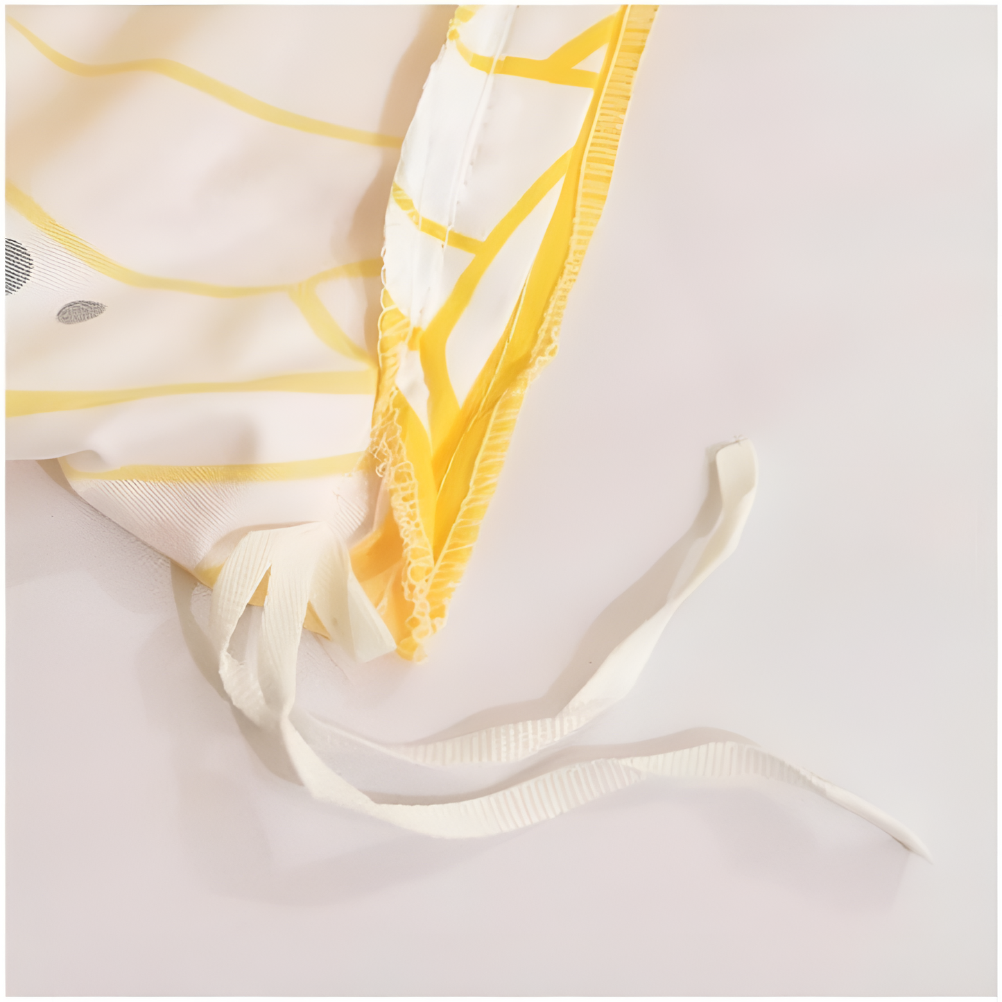 Set Copripiumino 3 Pezzi con Motivo Floreale Giallo