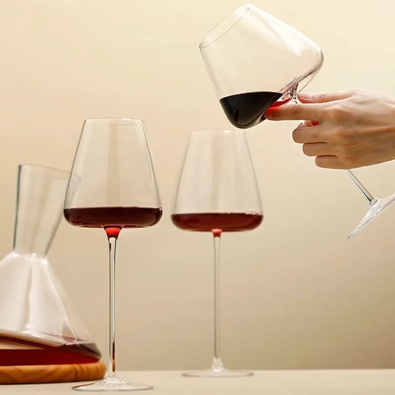 Set di calici da vino e champagne in cristallo fatti a mano – 2, 4 o 6 pezzi, 4 dimensioni