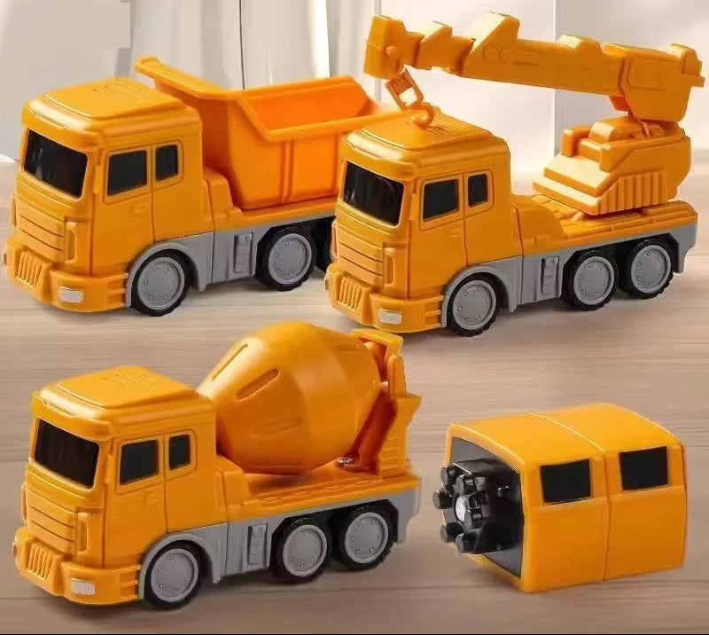 Set di Costruzioni Magnetiche per Bambini - Robot Trasformabile e Auto, Giocattolo Educativo STEM