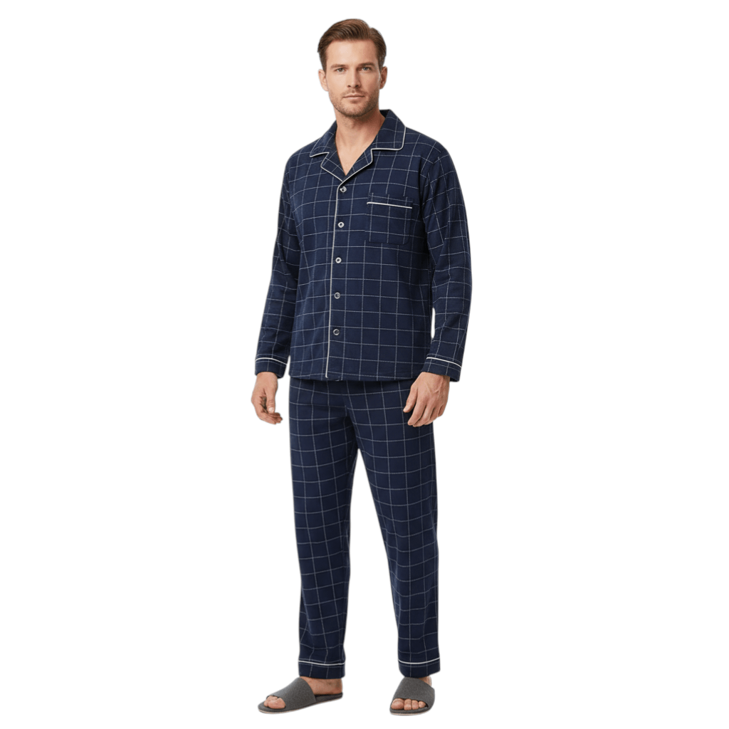 Set pigiama da uomo in stile classico
