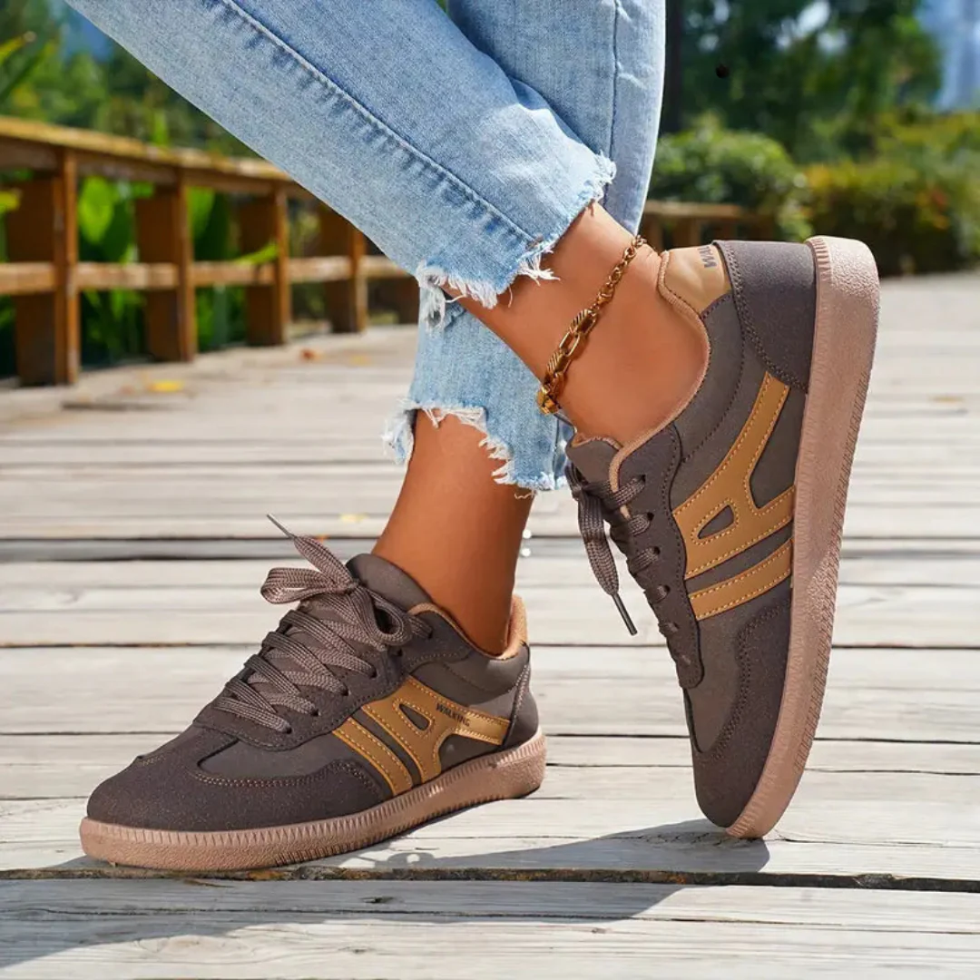 Sneakers Casual da Donna Retrò con Stringhe