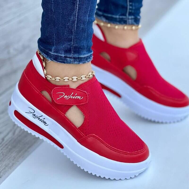 Sneakers da donna traspiranti in mesh