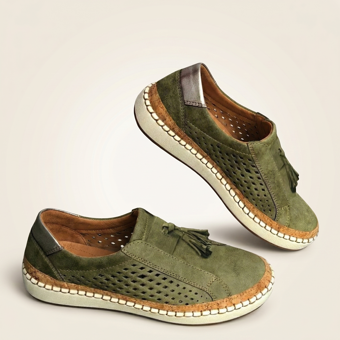 Sneakers slip-on traspiranti da donna | Scarpe ortopediche comode per l'uso quotidiano