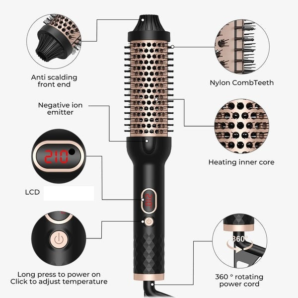 Spazzola riscaldata per capelli