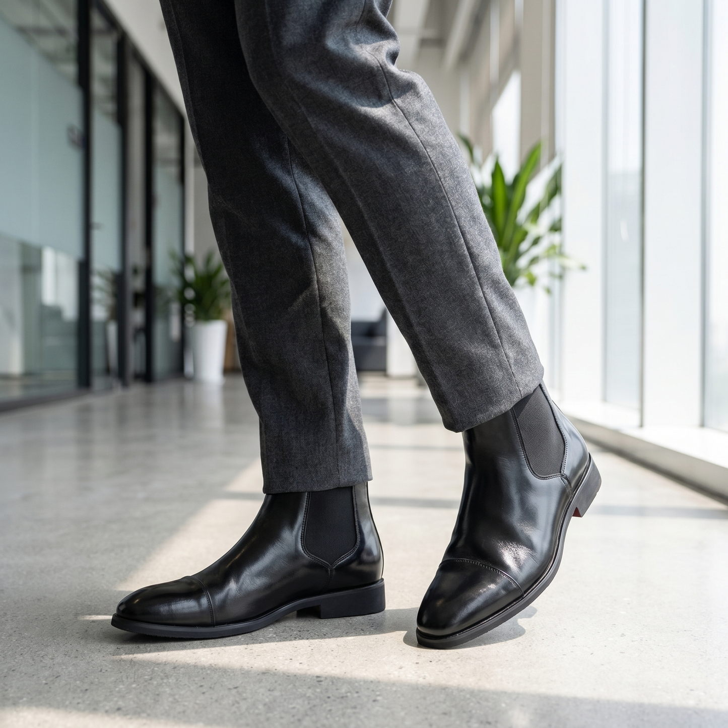 Stivaletti Chelsea da Uomo in Pelle | Slip-On
