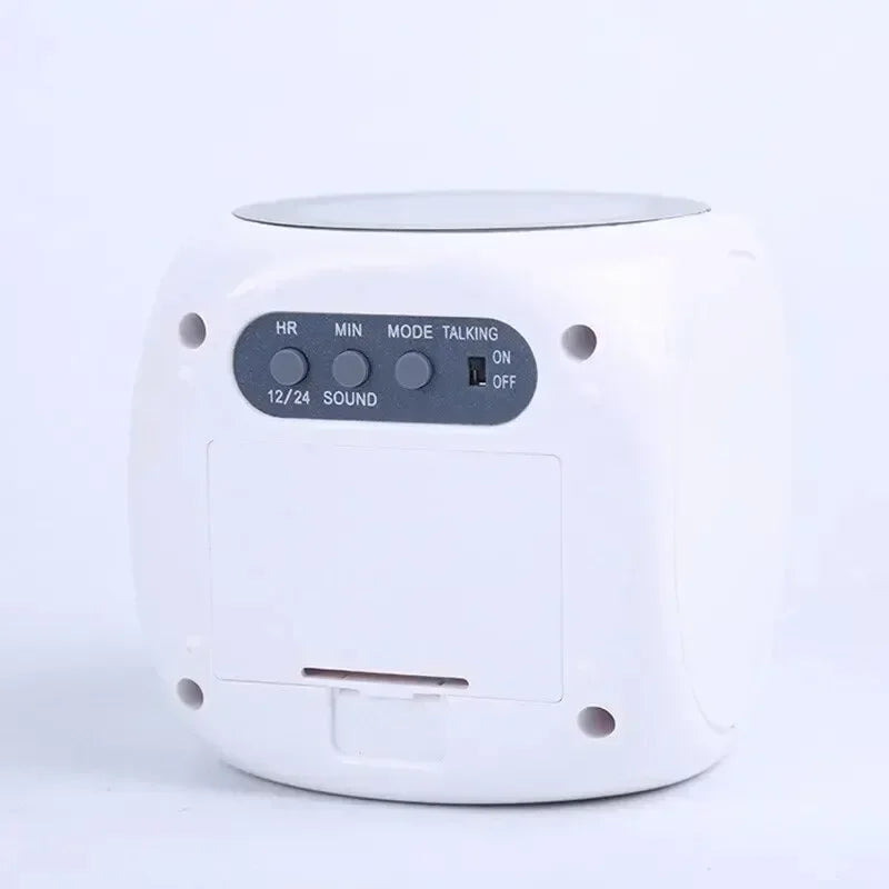 Sveglia digitale a proiezione a forma di cubo