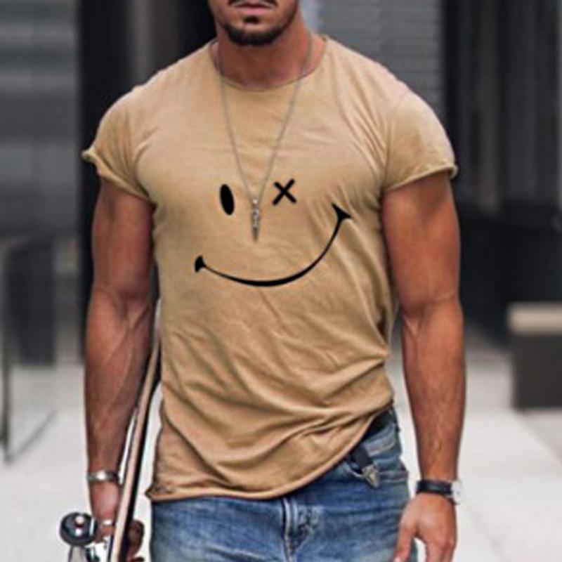 T-shirt da uomo con grafica Smiley