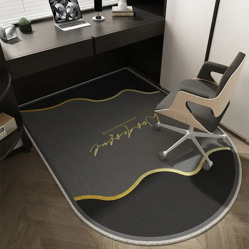 Tappetino per Sedia da Ufficio Geometrico – Design Morbido, Lavabile e Antiscivolo