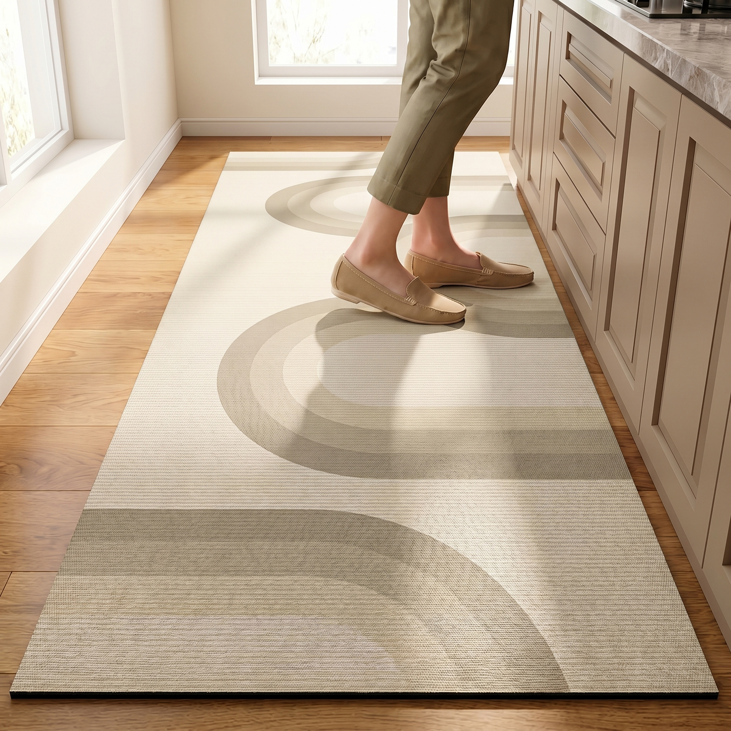 Tappeto da Cucina Antiscivolo Minimalist | Design Facile da Pulire