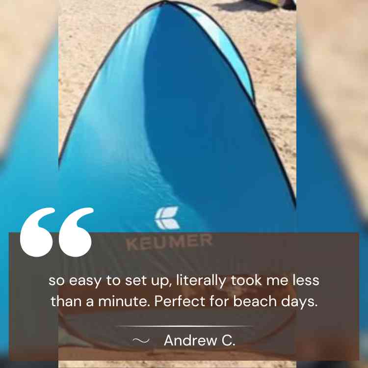 Tenda da Spiaggia Pop-Up Familiare con Protezione UV e Antivento