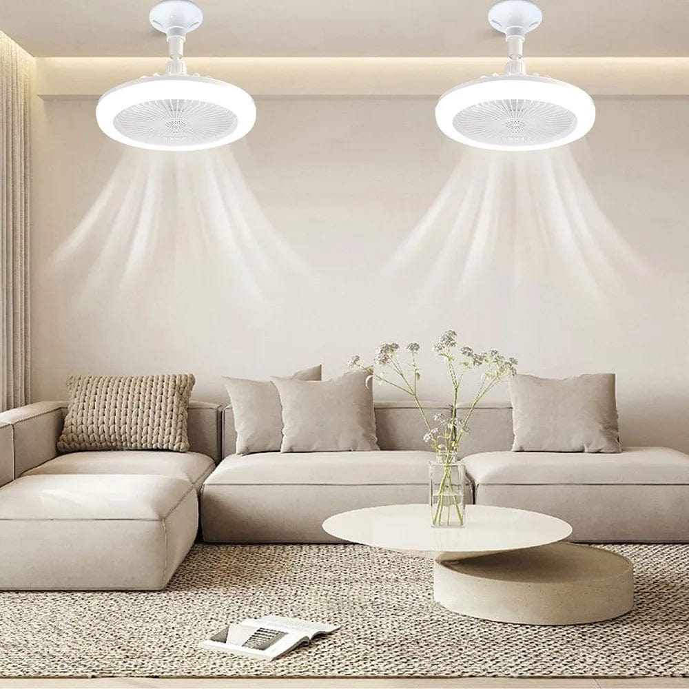 Ventilatore da soffitto a LED con lampada E27 per soggiorno e camera da letto