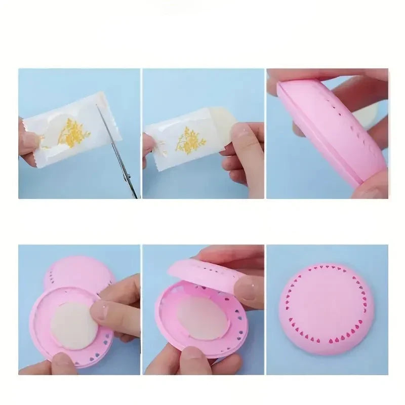12 Compresse deodoranti per ambienti | Fragranza alla rosa e fiori di ciliegio per casa, auto e armadio