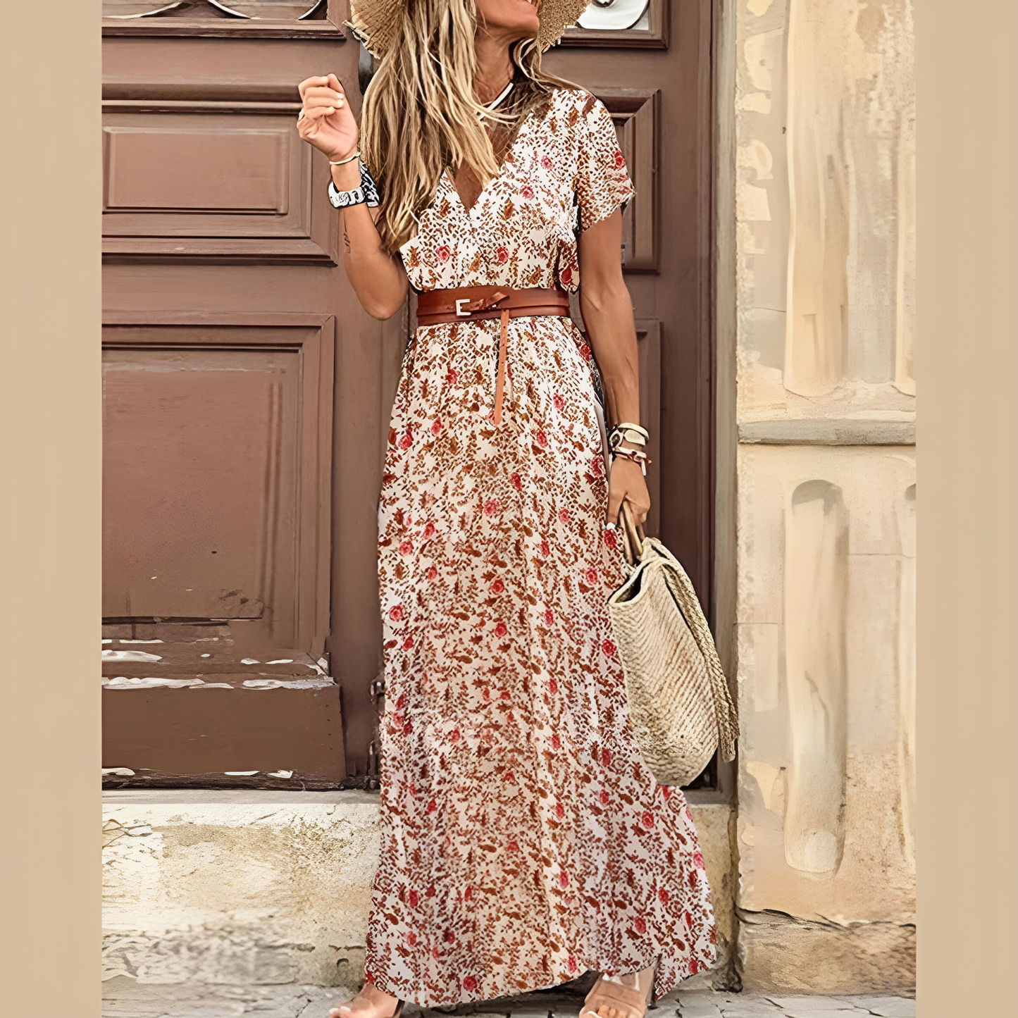 Abiti Boho Vintage da Donna con Fantasia Versatile