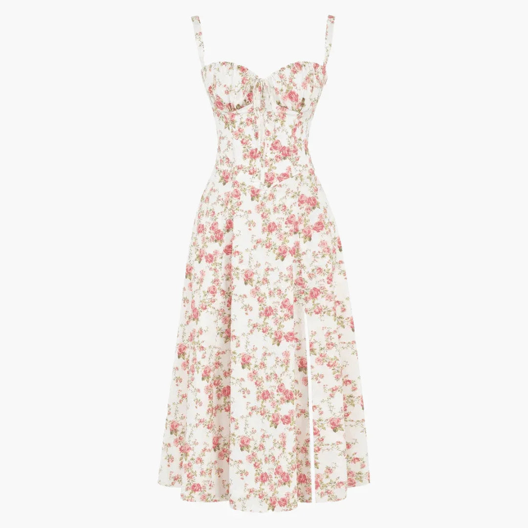 Abiti da Donna Eleganti e Leggeri a Fantasia Floreale con Spalle Scoperte