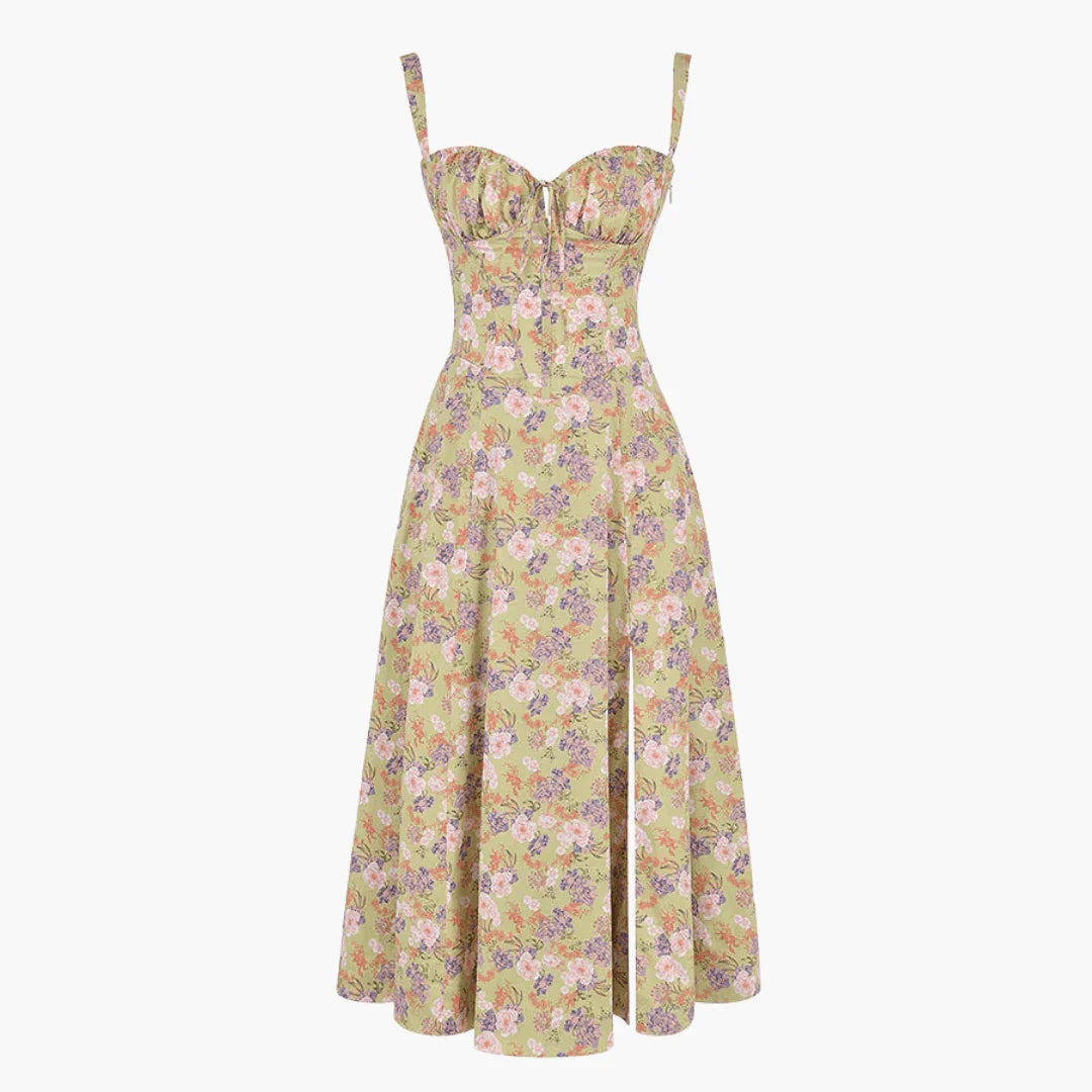 Abiti da Donna Eleganti e Leggeri a Fantasia Floreale con Spalle Scoperte