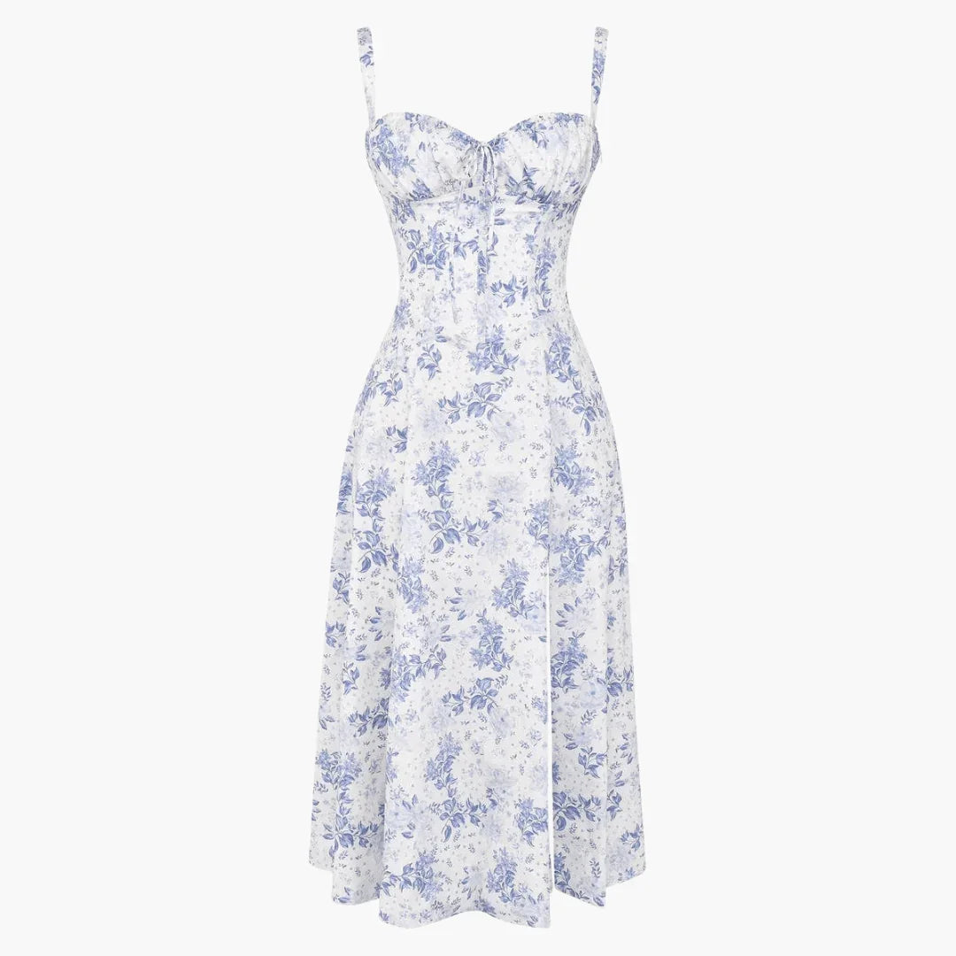 Abiti da Donna Eleganti e Leggeri a Fantasia Floreale con Spalle Scoperte