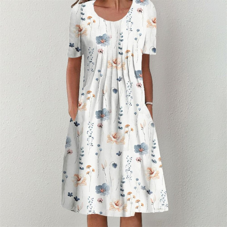 Abitino comodo con stampa floreale boho