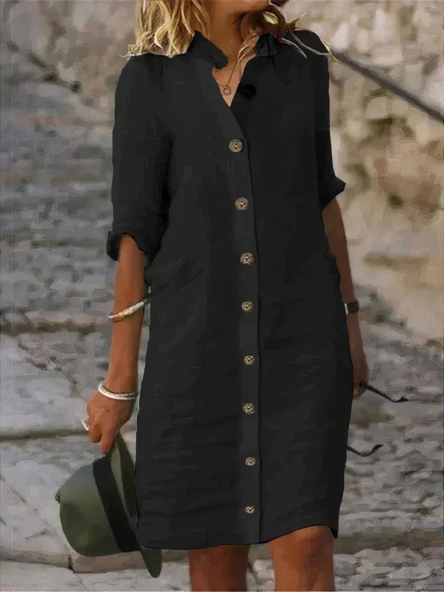 Abitino midi estivo casual in lino