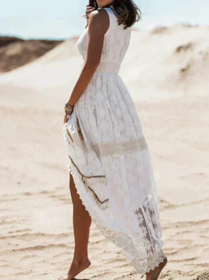 Abito Boho - Design Elegante e Sognante con Scollo a V