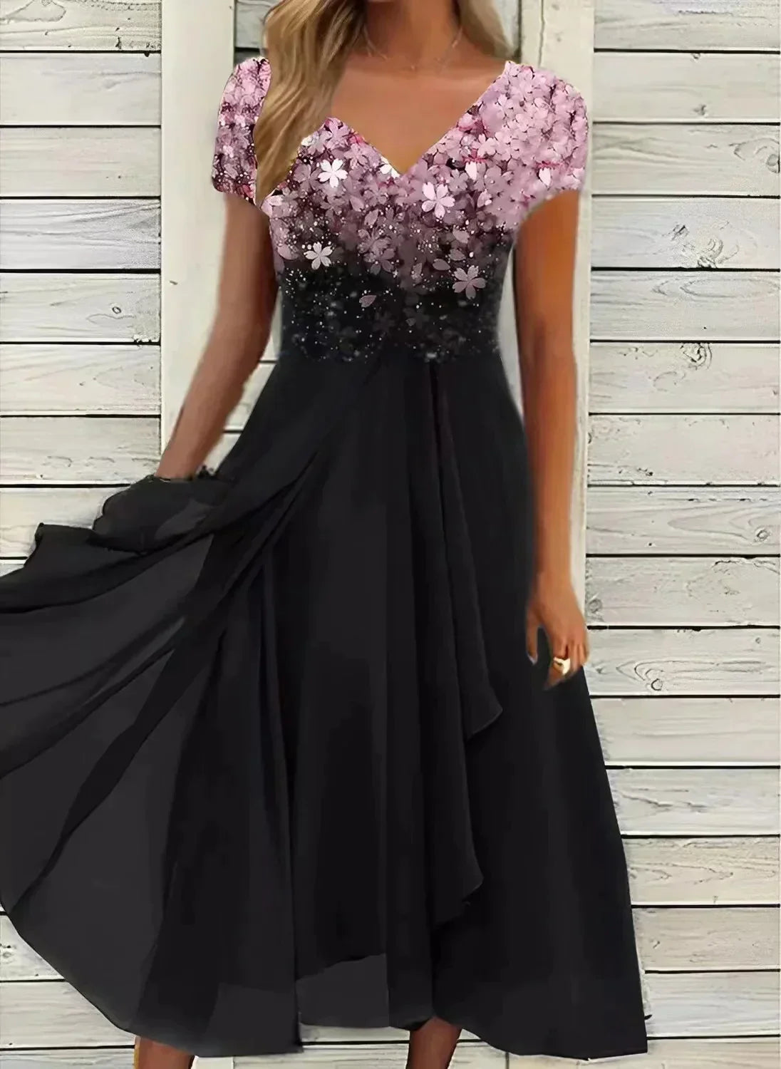 Abito da festa – chiffon leggero dal drappeggio elegante