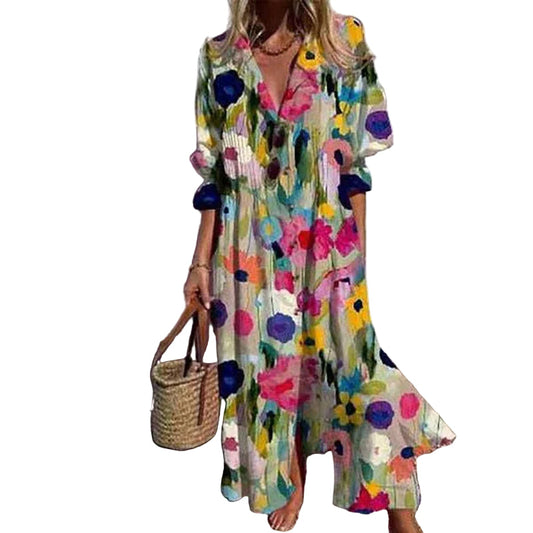 Abito lungo da donna in stile boho
