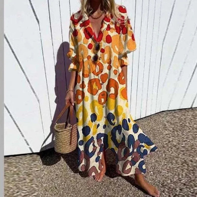 Abito lungo da donna in stile boho