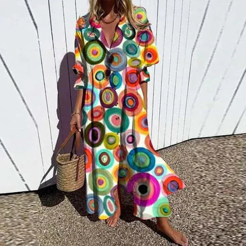 Abito lungo da donna in stile boho
