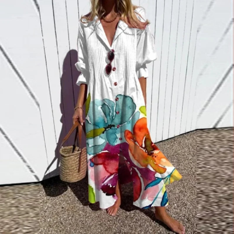 Abito lungo da donna in stile boho