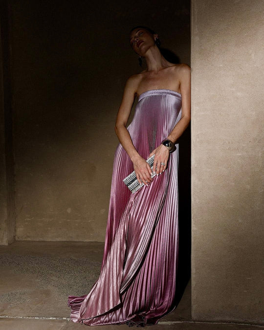 Abito maxi da donna senza spalline