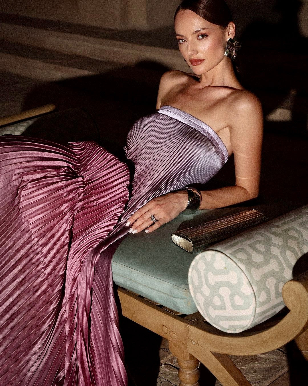 Abito maxi da donna senza spalline