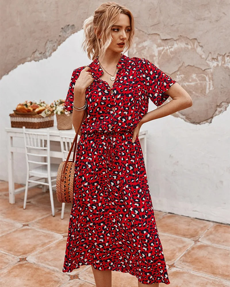Abito Midi da Donna a Pois