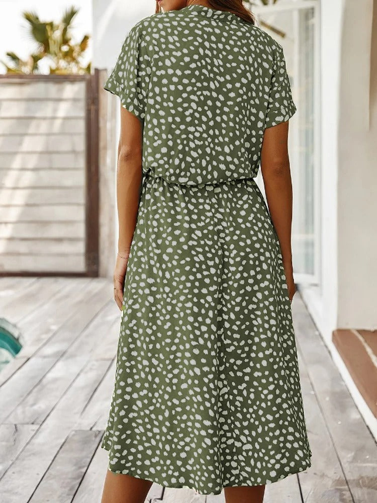 Abito Midi da Donna a Pois